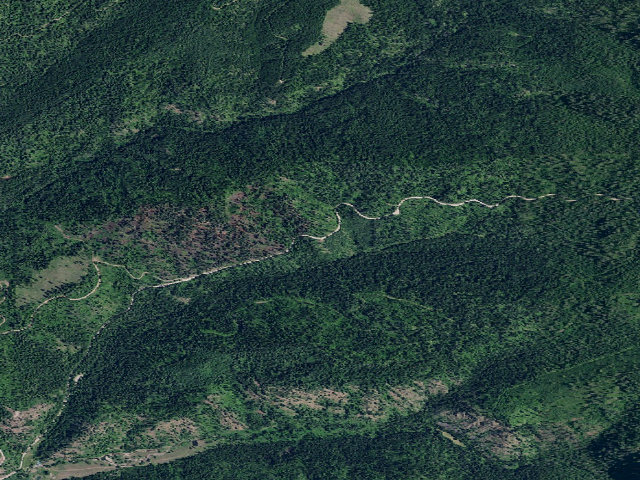 Aerial image of Road 202 Site 1