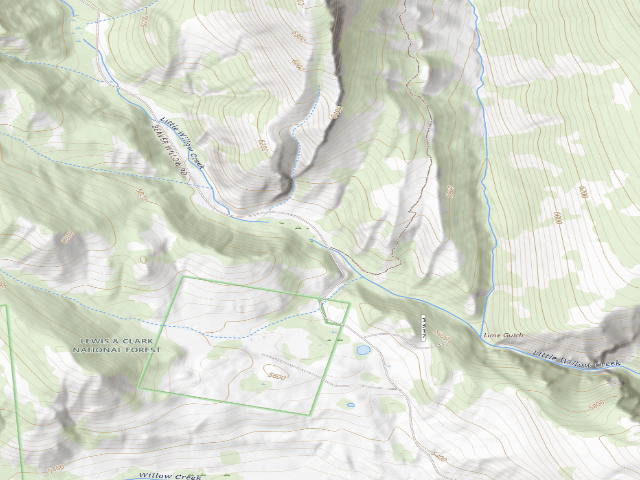 USGS topographic map of Road 233-01