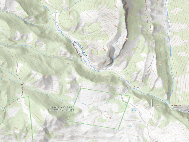 USGS topographic map of Road 233-03