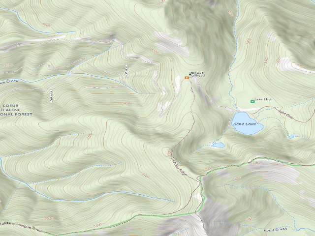USGS topographic map of Road 2354, Mm 1.0