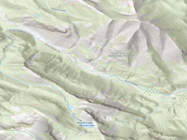 USGS topographic map of Road 235E-01
