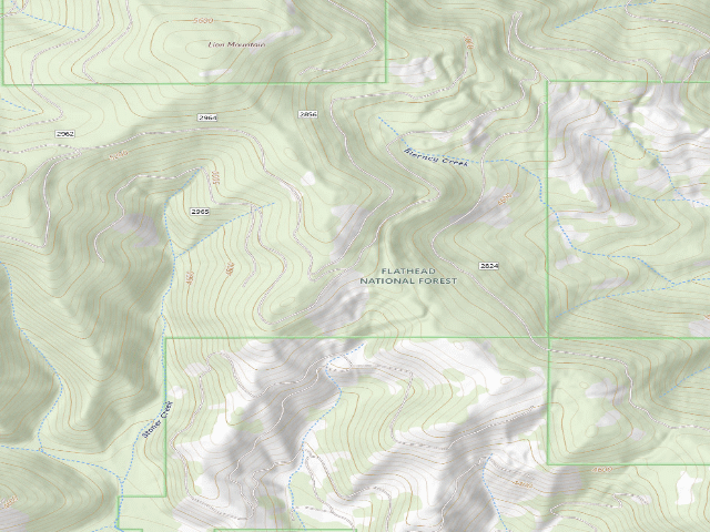USGS topographic map of Road 2965