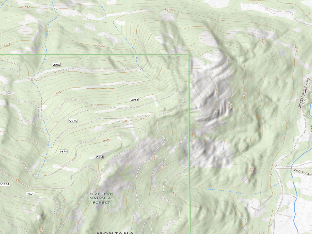 USGS topographic map of Road 2984-2