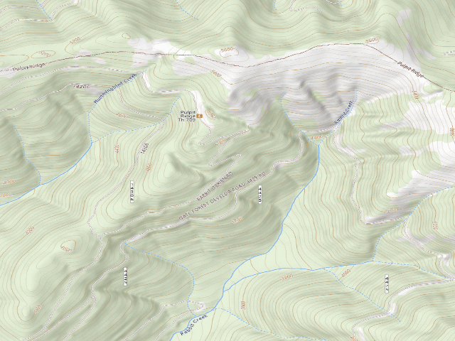 USGS topographic map of Road 331 Camp 3