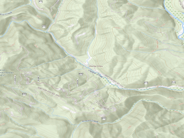 USGS topographic map of Road 413 Site 7