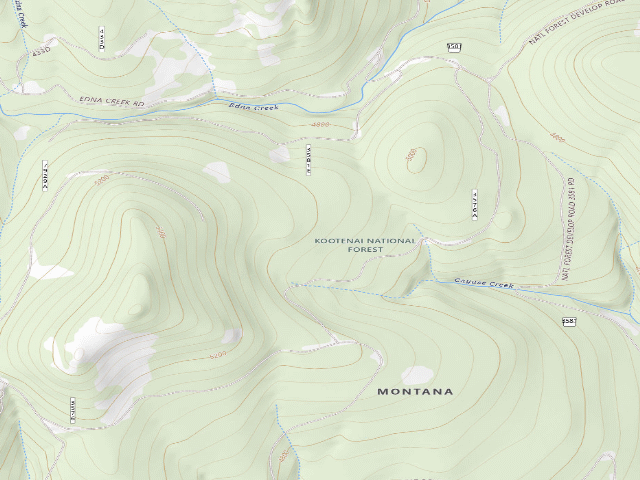 USGS topographic map of Road 433