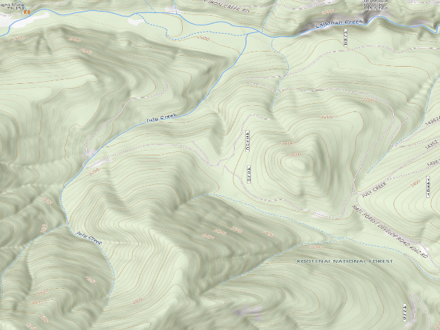 USGS topographic map of Road 4562 Camp A