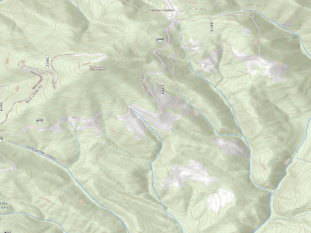 USGS topographic map of Road 499 Site 3