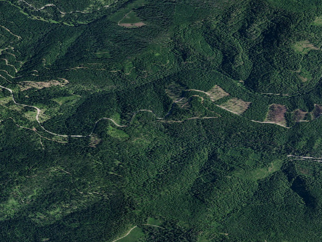 Aerial image of Road 596 Site 2