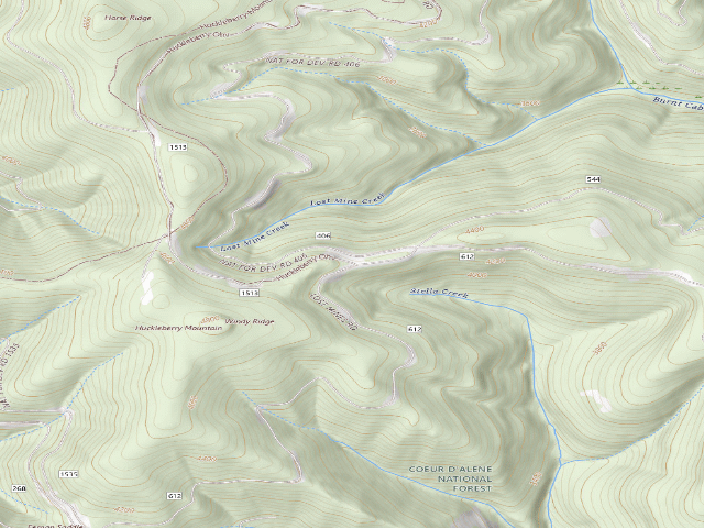 USGS topographic map of Road 612 Site 10
