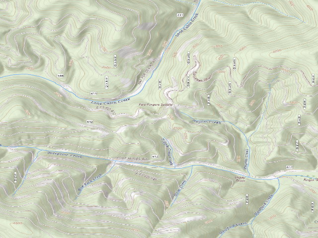 USGS topographic map of Road 612 Site 5