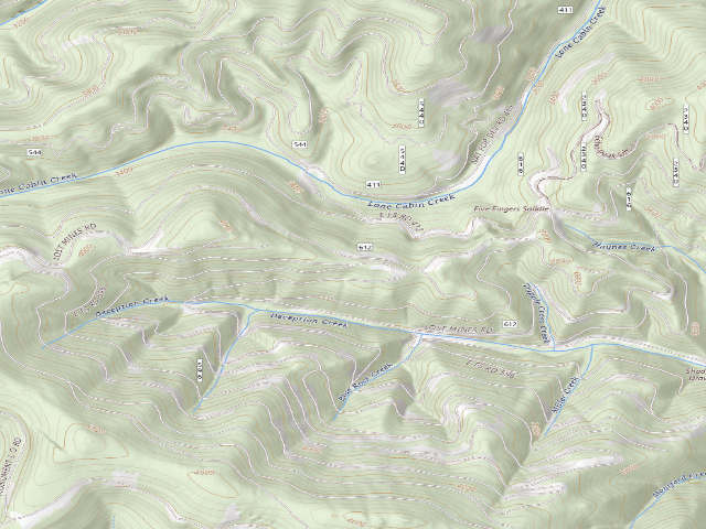 USGS topographic map of Road 612 Site 6