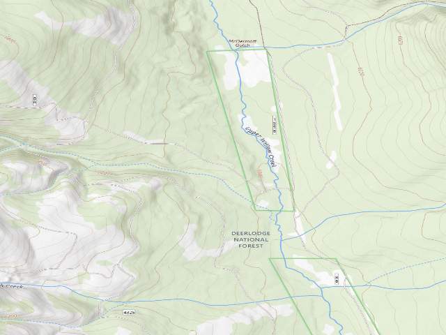 USGS topographic map of Road 88 Upper Willow 01