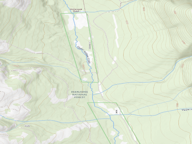 USGS topographic map of Road 88 Upper Willow 02