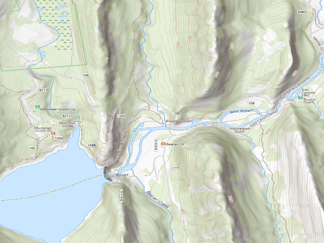 USGS topographic map of Road 8970-03