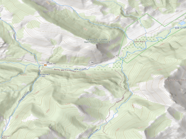 USGS topographic map of Road 8974A-06