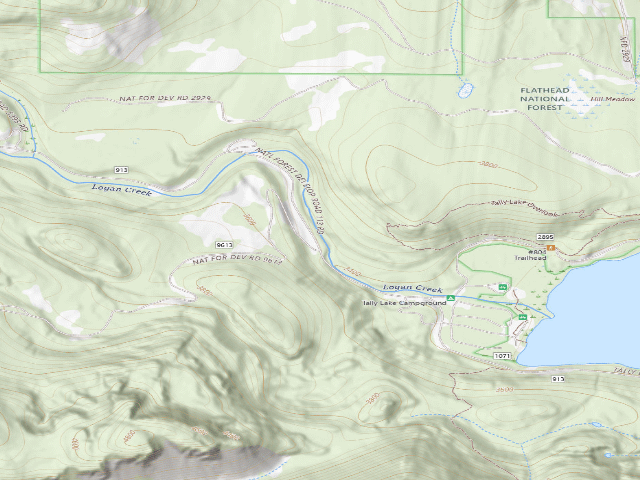 USGS topographic map of Road 913-10