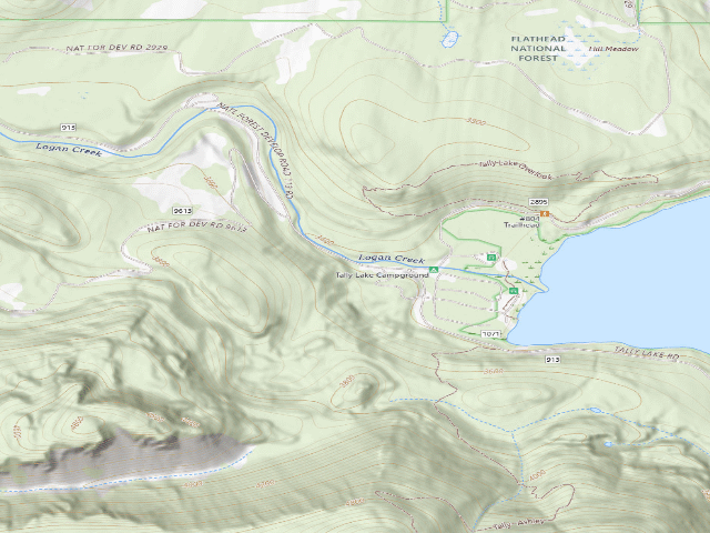 USGS topographic map of Road 913-12