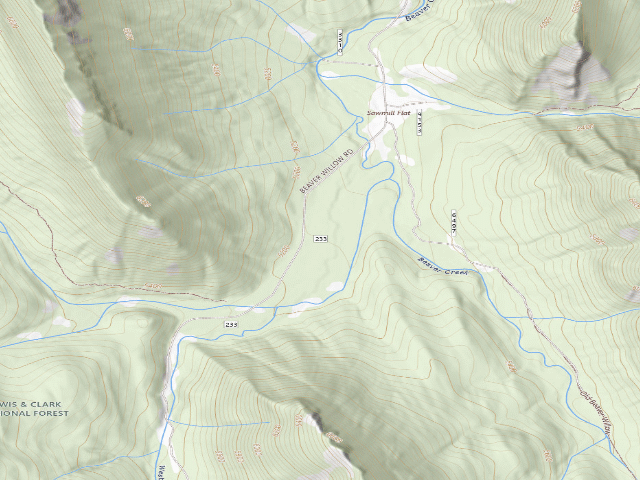 USGS topographic map of Road 9154-01