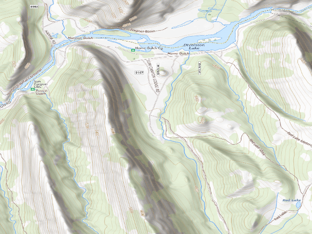 USGS topographic map of Road 9167C-001