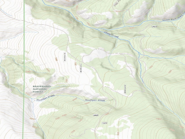 USGS topographic map of Road Block