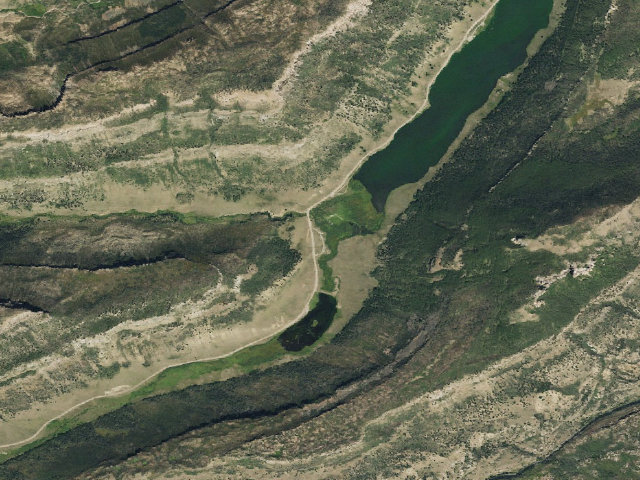 Aerial image of Road Canyon Campground