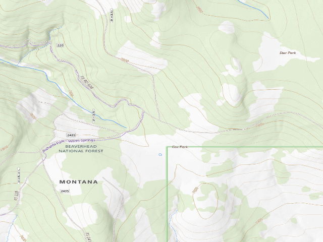 USGS topographic map of Road Closed