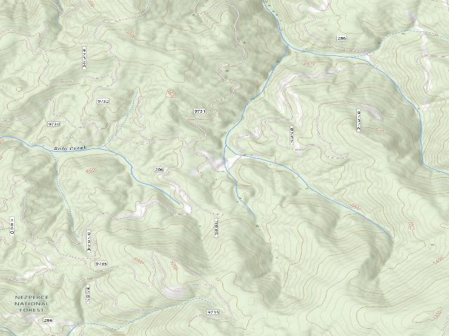 USGS topographic map of Road286-005