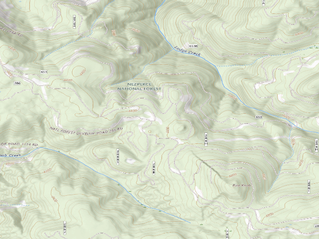 USGS topographic map of Road286-011Y