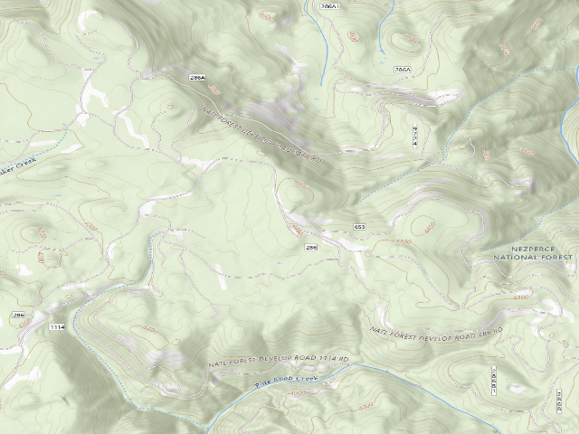 USGS topographic map of Road286-017