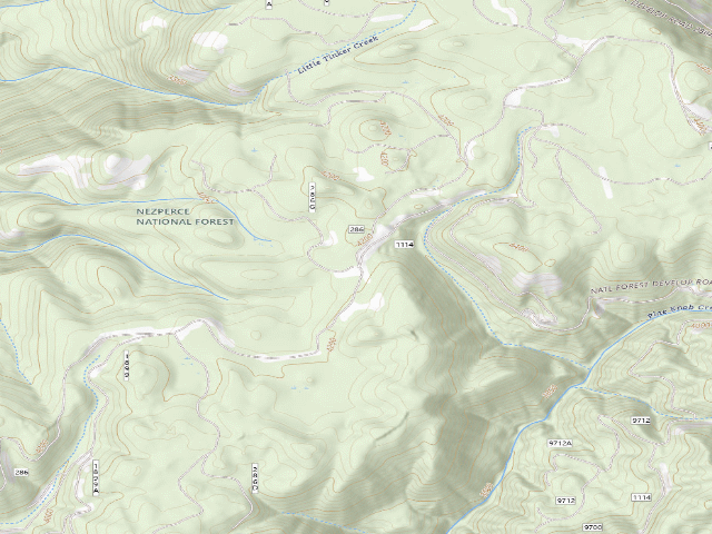 USGS topographic map of Road286-029