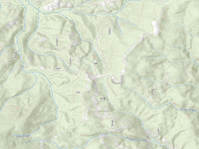 USGS topographic map of Road464-047