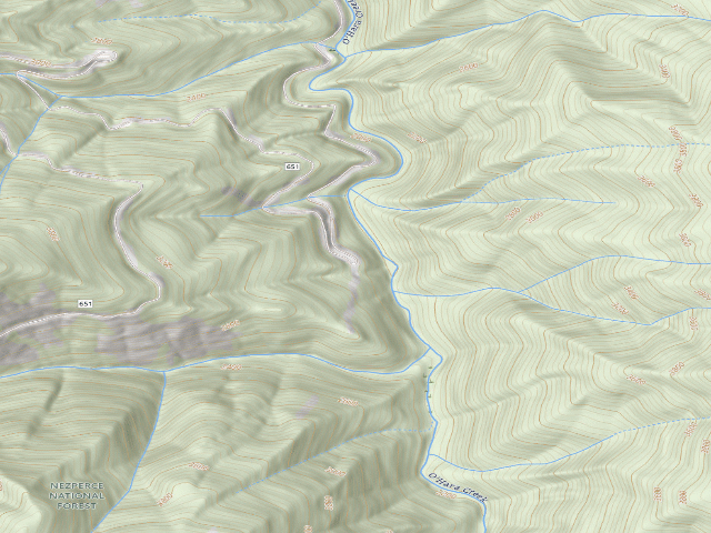 USGS topographic map of Road651-053