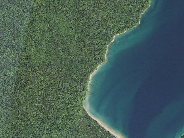 Aerial image of Roads End Campsite