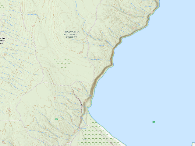 USGS topographic map of Roads End Campsite