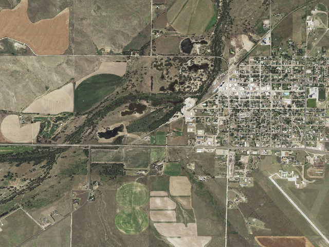 Aerial image of Roadside Park Campground (St. Francis)