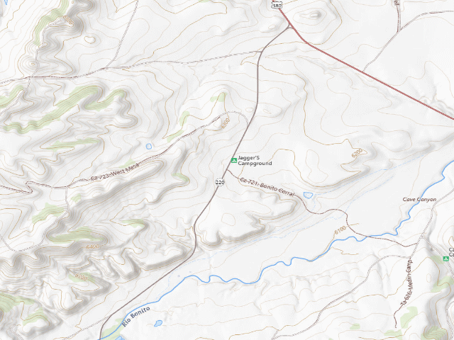 USGS topographic map of Rob Jaggers Camping Area