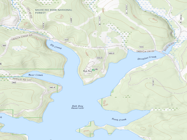 USGS topographic map of Rob Roy