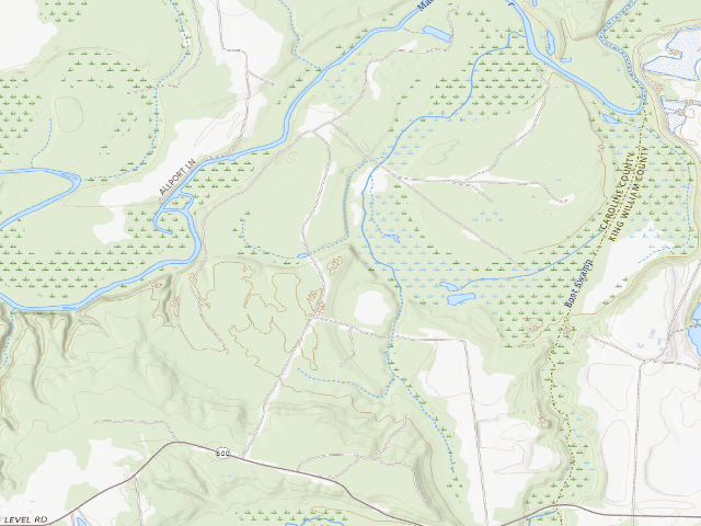 USGS topographic map of Robert W. Duncan WMA