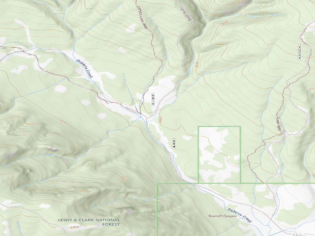 USGS topographic map of Roberts Creek Rd584-201