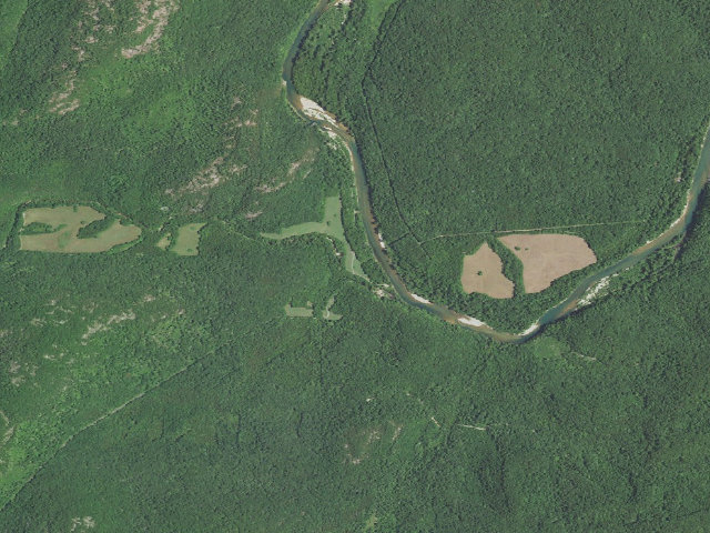 Aerial image of Roberts Field Primitive Campground