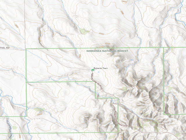 USGS topographic map of Roberts Tract