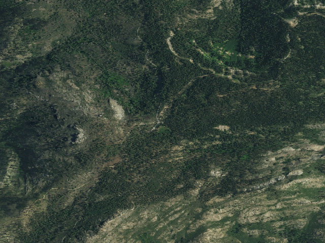 Aerial image of Robinson Flat Campground