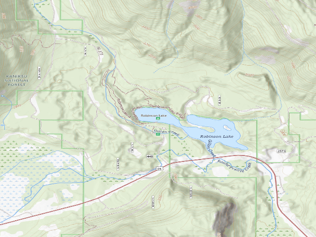 USGS topographic map of Robinson Lake