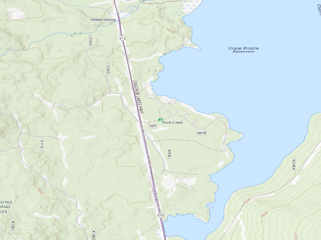 USGS topographic map of Rock Creek