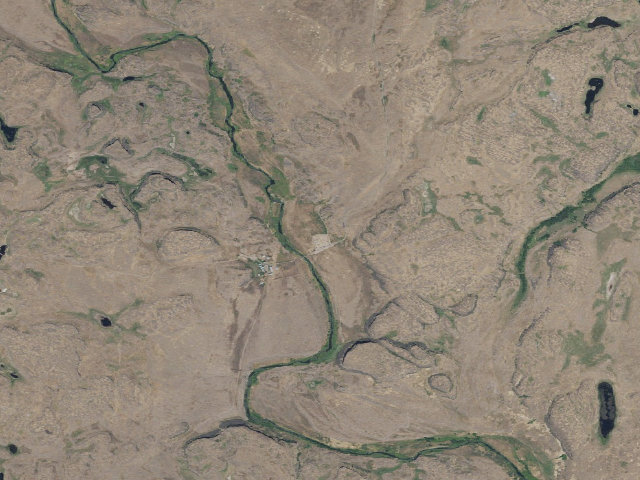 Aerial image of Rock Creek Recreation Site Campground