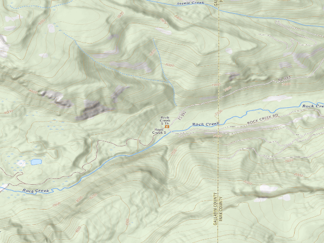 USGS topographic map of Rock Creek South