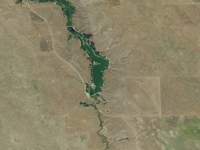 Aerial image of Rock Creek SRA