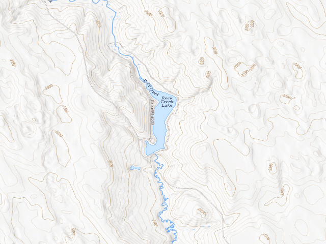 USGS topographic map of Rock Creek SRA