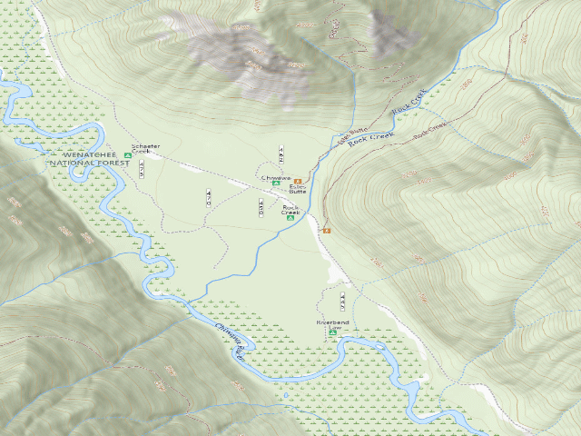 USGS topographic map of Rock Creek